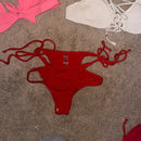 2 Victoria's Secret Bikini Tops (pink/white) SM and 1 Bottom (red)