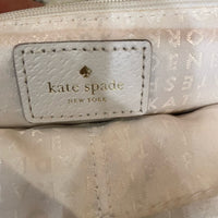 KATE SPADE LEILA MEDIUM TRIPLE COMPARTMENT SHOULDER BAG SAND BEIGE CREAM LEATHER