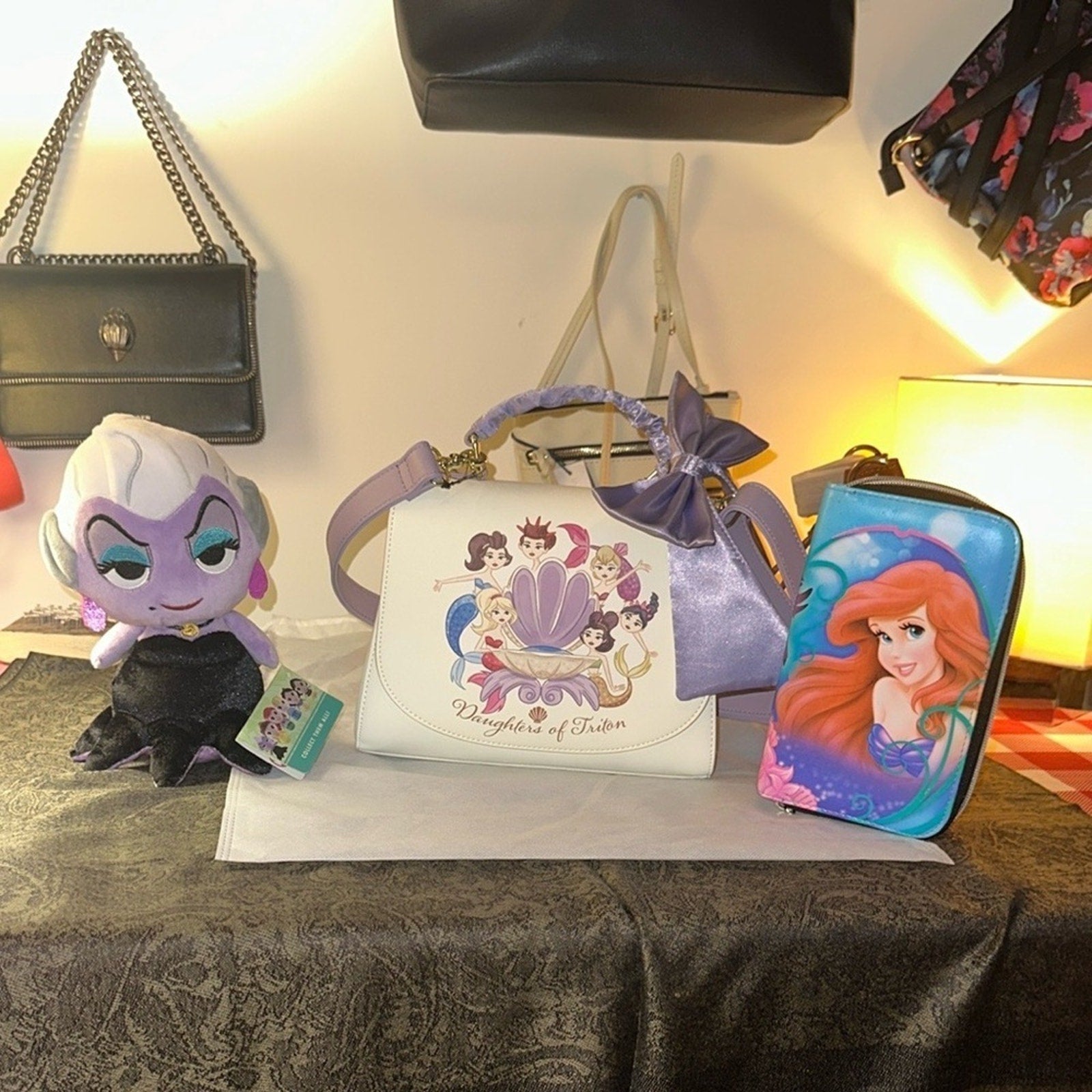 Disney Princess Handbag and Ariel Pouch