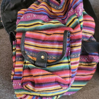 Colorful Striped Backpack