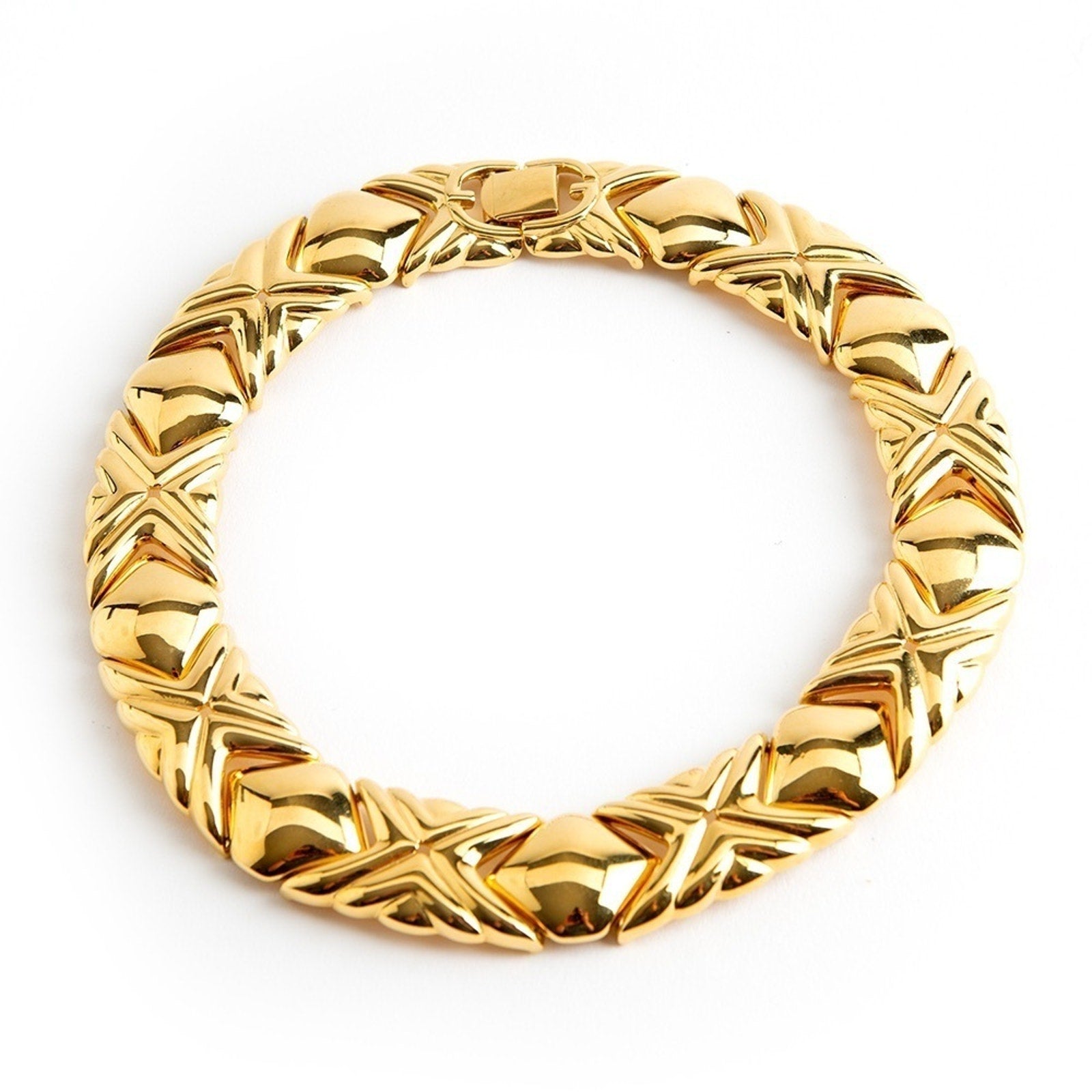Givenchy Signed Paris New York Gold Chain Collar Necklace NWOT *NEVER WORN*