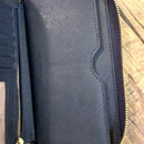 Michael Kors Blue Pebble Grain Leather Key/Coin/credit card Pouch A4