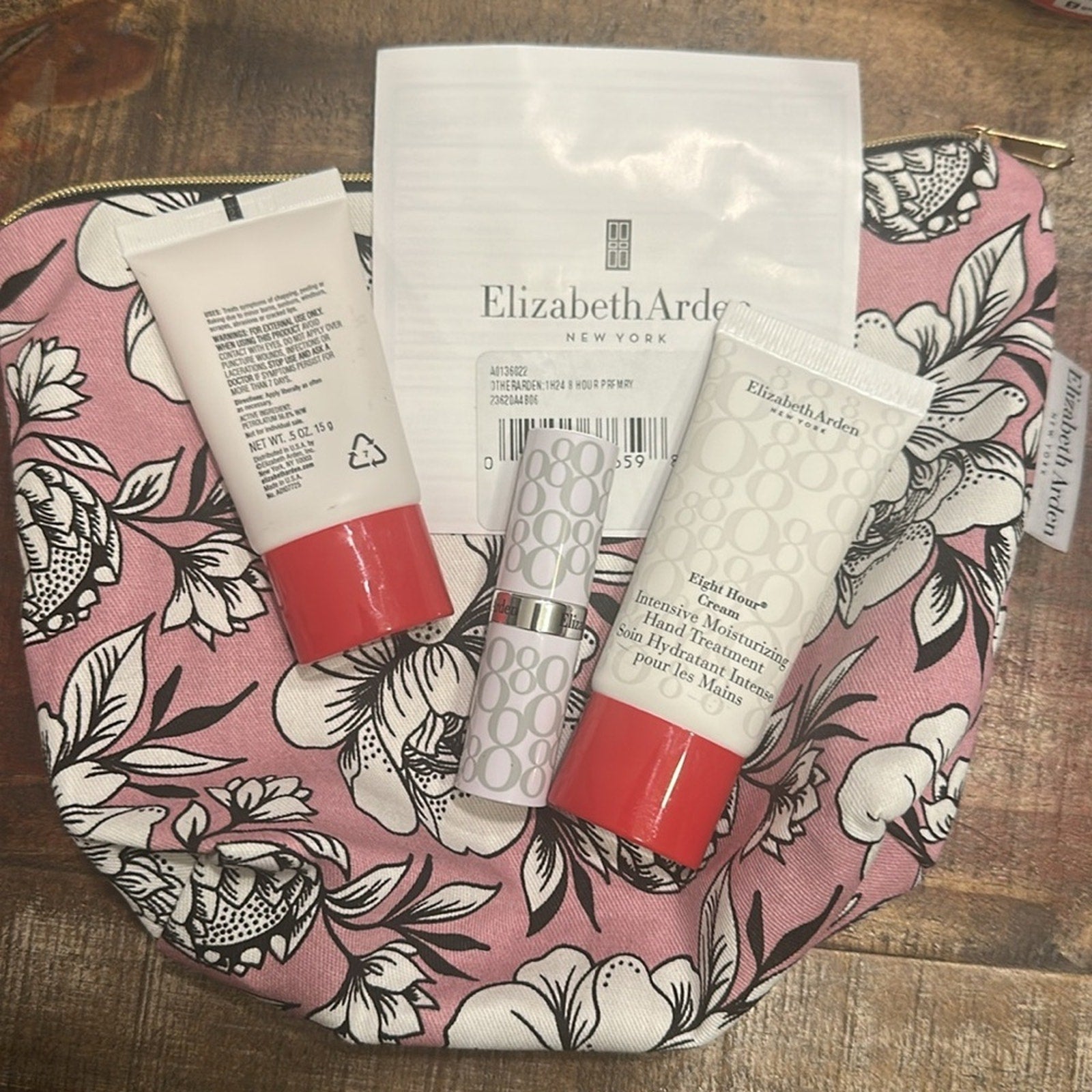 Elizabeth Arden Floral Cosmetic Bag with Skincare Set
