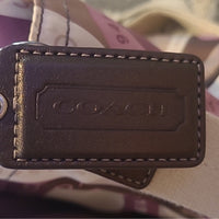 Coach Signature Snaphead F18377 Pink & Purple Multifunction Diaper Bag