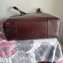 Michael Kors Saylor Large Leather Tote Handbag Purse, Brandy/Gold NWOT RARE