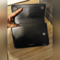 Kurt Geiger LIKE NEW Black Shoreditch with Leopard Pony Hair Sides Purse