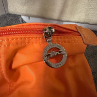 Longchamp Pliage Orange tote - NEW IN PASTIC