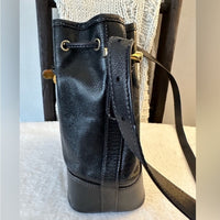 LOEWE Shoulder Bag Crossbody Backt Anagram Lamb Leather Black