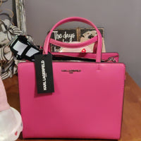 KARL LAGERFELD PARIS, Maybelle Small Crossbody Satchel, NWT, PINK