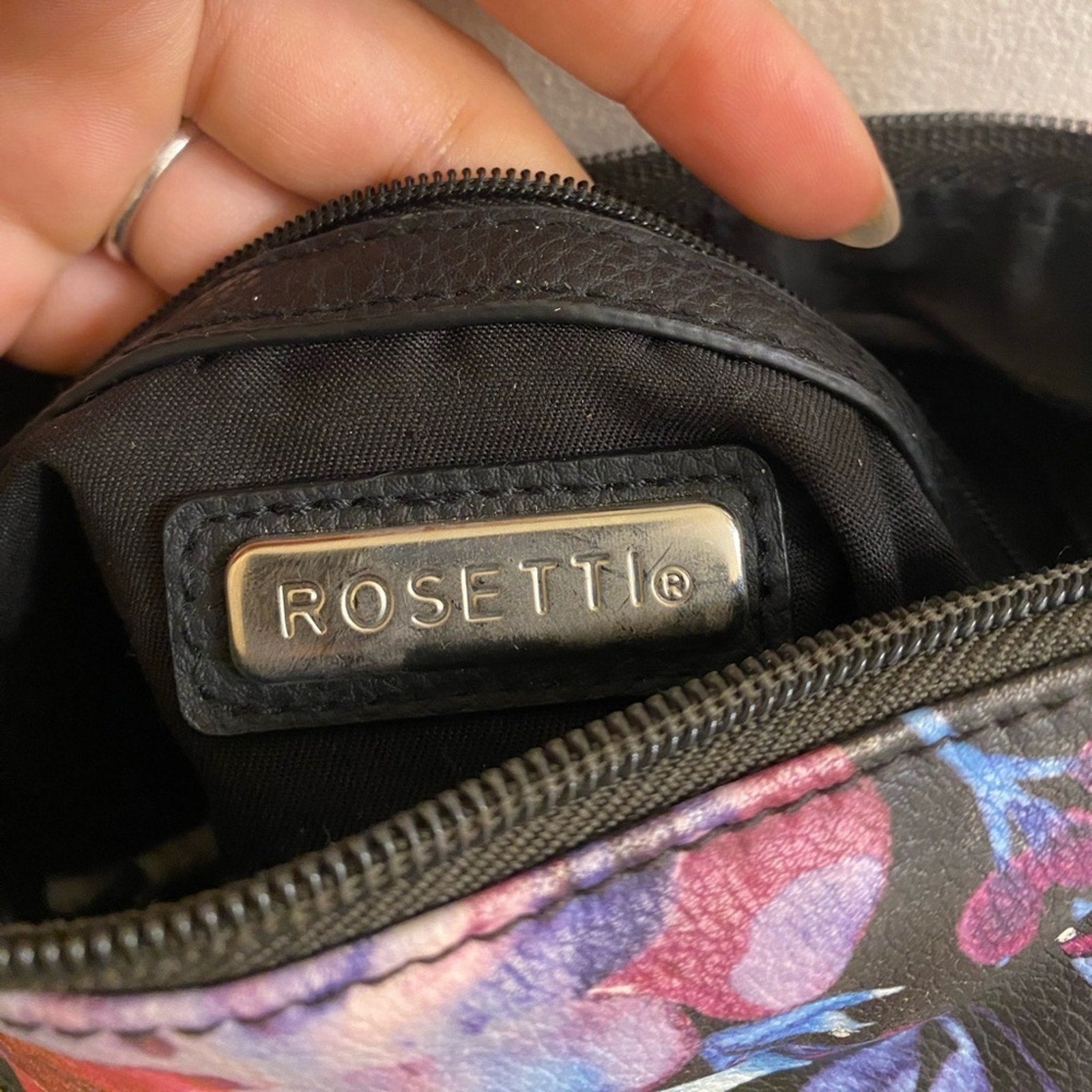 Rosetti Floral Adjustable Crossbody/Shoulder Bag