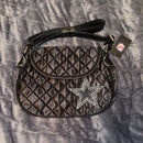 NFL Dallas Cowboys Black Quilted Star Embellished Shoulder Bag