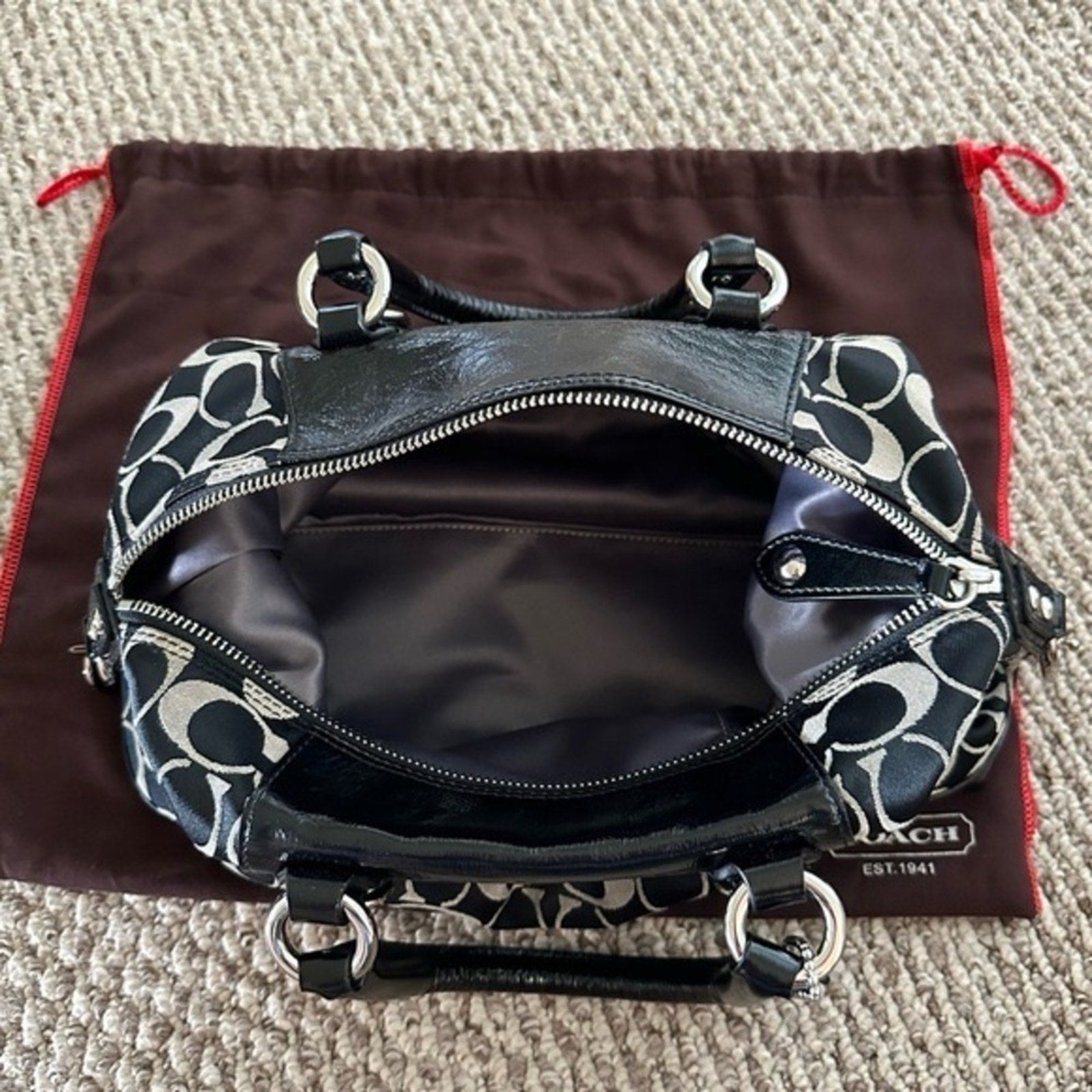 Vintage COACH Signature Ashley Leather Satchel