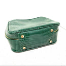 Zara green faux snakeskin moc croc crossbody bag top handle purse 2 way satchel