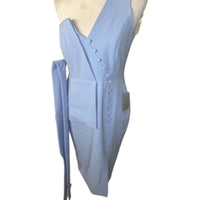 Lavish Alice Cornflower Blue One-shoulder Midi Dress