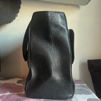 Kate Spade ♠️ Black Leather Front Flap Pocket Bow Tote