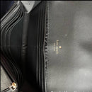 New Kate Spade Glimmer Boxed Medium Flap Phone Wristlet Wallet Black NWOT