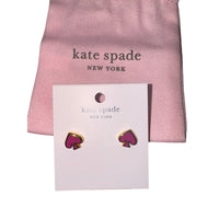 Kate Spade Everyday Spade, Pink Heart Stud Earrings