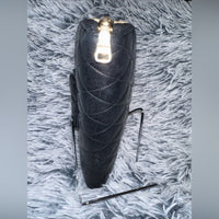 Miu Miu Black Quilted zip around Wallet with bow EUC