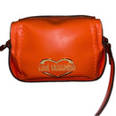 Love Moschino Orange Leather Crossbody Bag