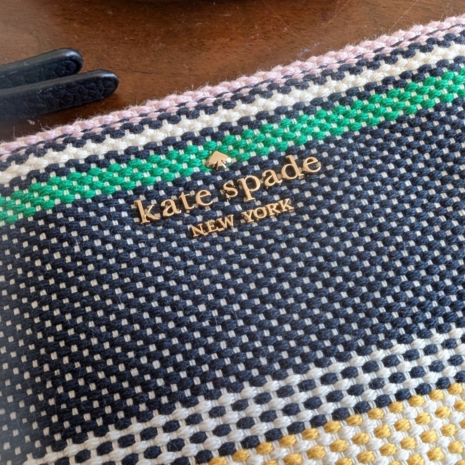 NWOT KATE SPADE ♠️ Triple Gusset Jackson Boardwalk Stripe Multi Color CB Bag