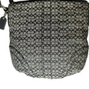 Coach Monogrammed Logo Buckle Small Crossbody Black/White/Silver Hardware
