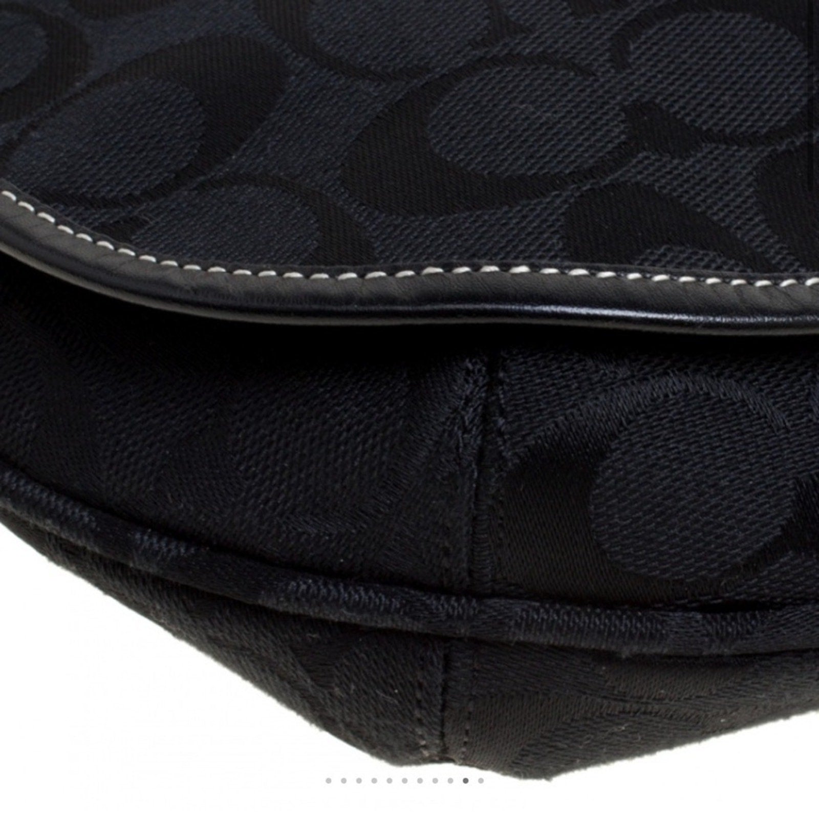 Coach Black Signature Canvas Crossbody Bag NWOT