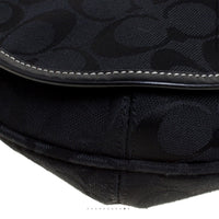 Coach Black Signature Canvas Crossbody Bag NWOT