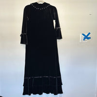 Elegant Black Velvet Dress