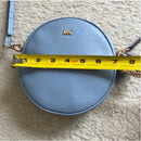 MICHAEL KORS LEATHER CIRCLE CANTEEN CROSSBODY WITH MATCHING CARD HOLDER EUC
