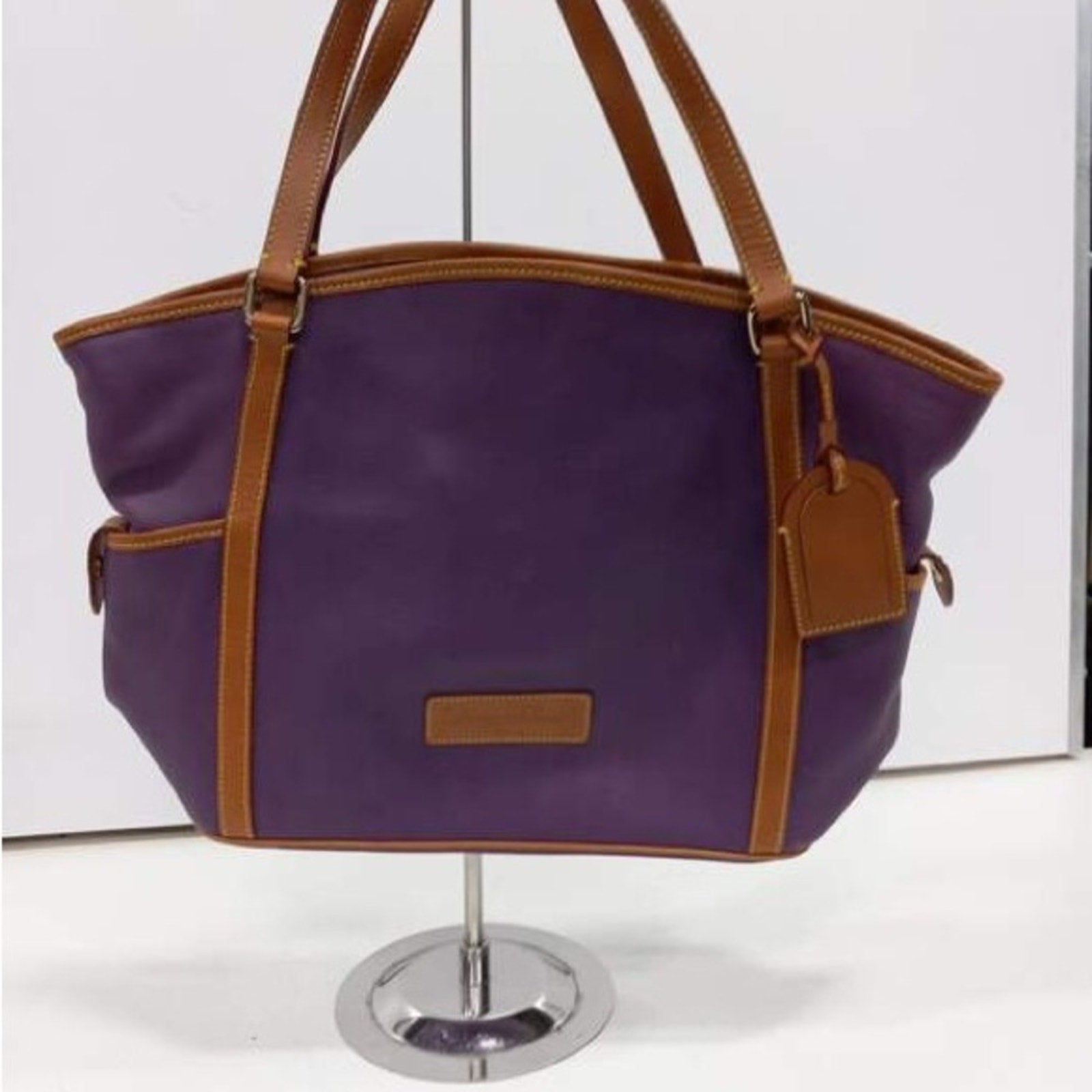 VINTAGE RARE Purple and Brown Tote Bag