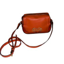 Love Moschino Orange Leather Crossbody Bag