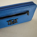 BADGLEY MISCHKA Electric Blue Zip Around Wallet