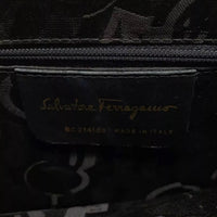 Salvatore Ferragamo tote bag leather Brown Gancini gold hardware shoulder