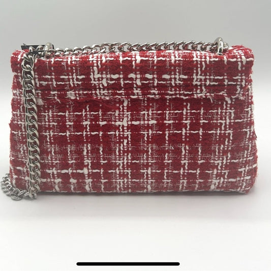 Brand New Badgley Mischka Red Tweed Crossbody - NIP