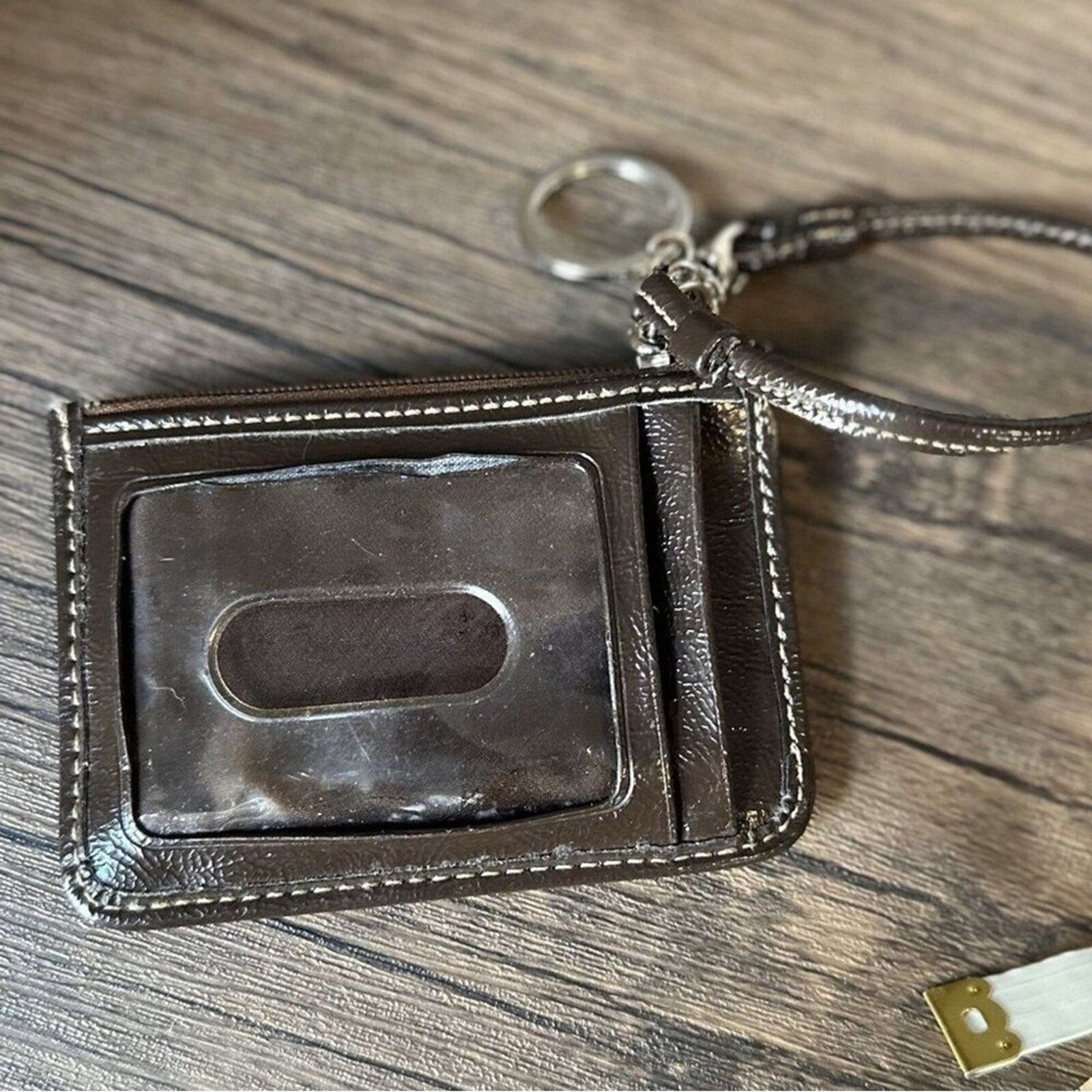 Coach Signature Vintage Keycard Holder Wristlet
