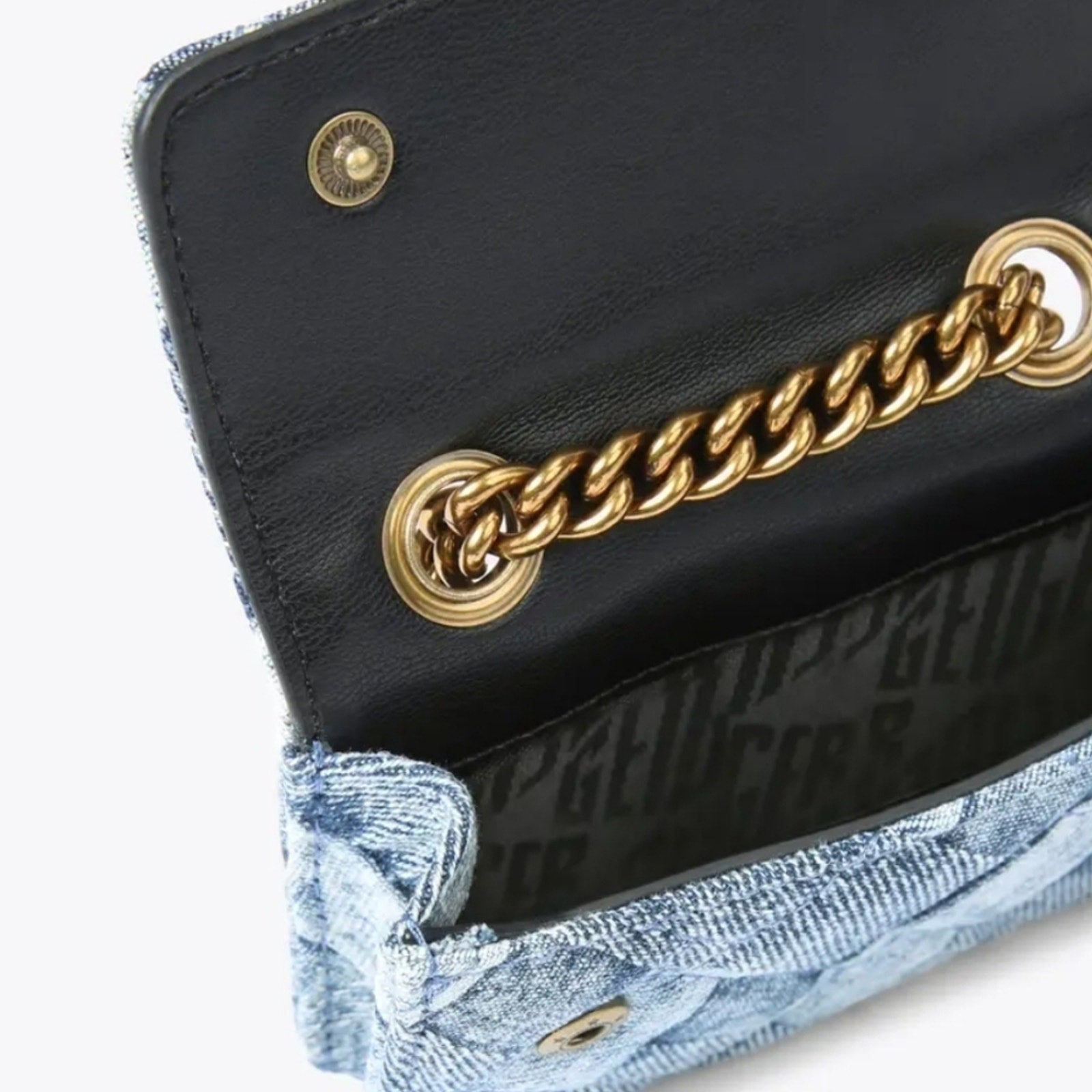 MICRO DENIM KENSINGTON BAG Kurt Geiger London NWOT