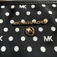 Michael Kors Black & White Polk A Dot Eva Nylon Small Tote