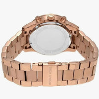 Michael Kors Rose Gold Stainless Steel & Pave Crystals Woman's Wrist Watch 🚨C/O
