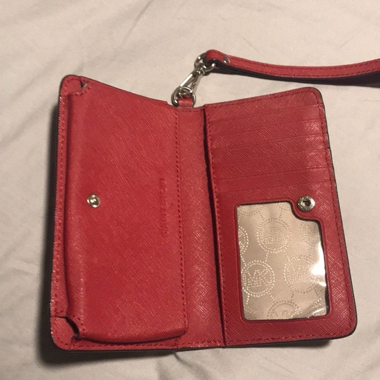 Michael Kors Red Wristlet Wallet