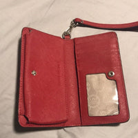 Michael Kors Red Wristlet Wallet