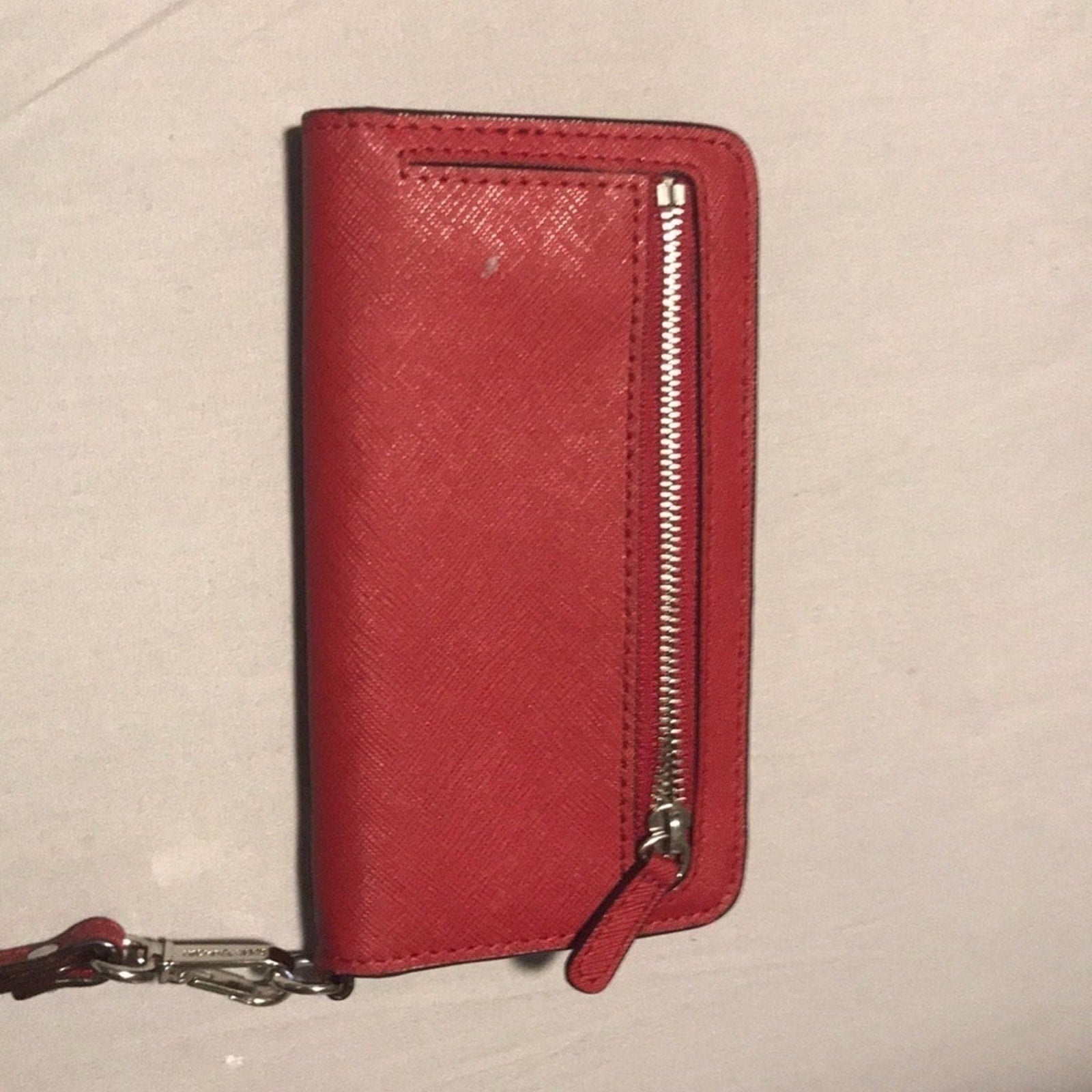 Michael Kors Red Wristlet Wallet