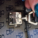 Vintage 1975 Dooney & Bourke Signature Canvas Wallet with COA - EUC