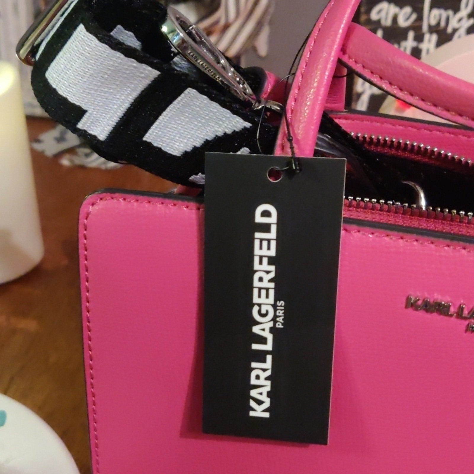 KARL LAGERFELD PARIS, Maybelle Small Crossbody Satchel, NWT, PINK