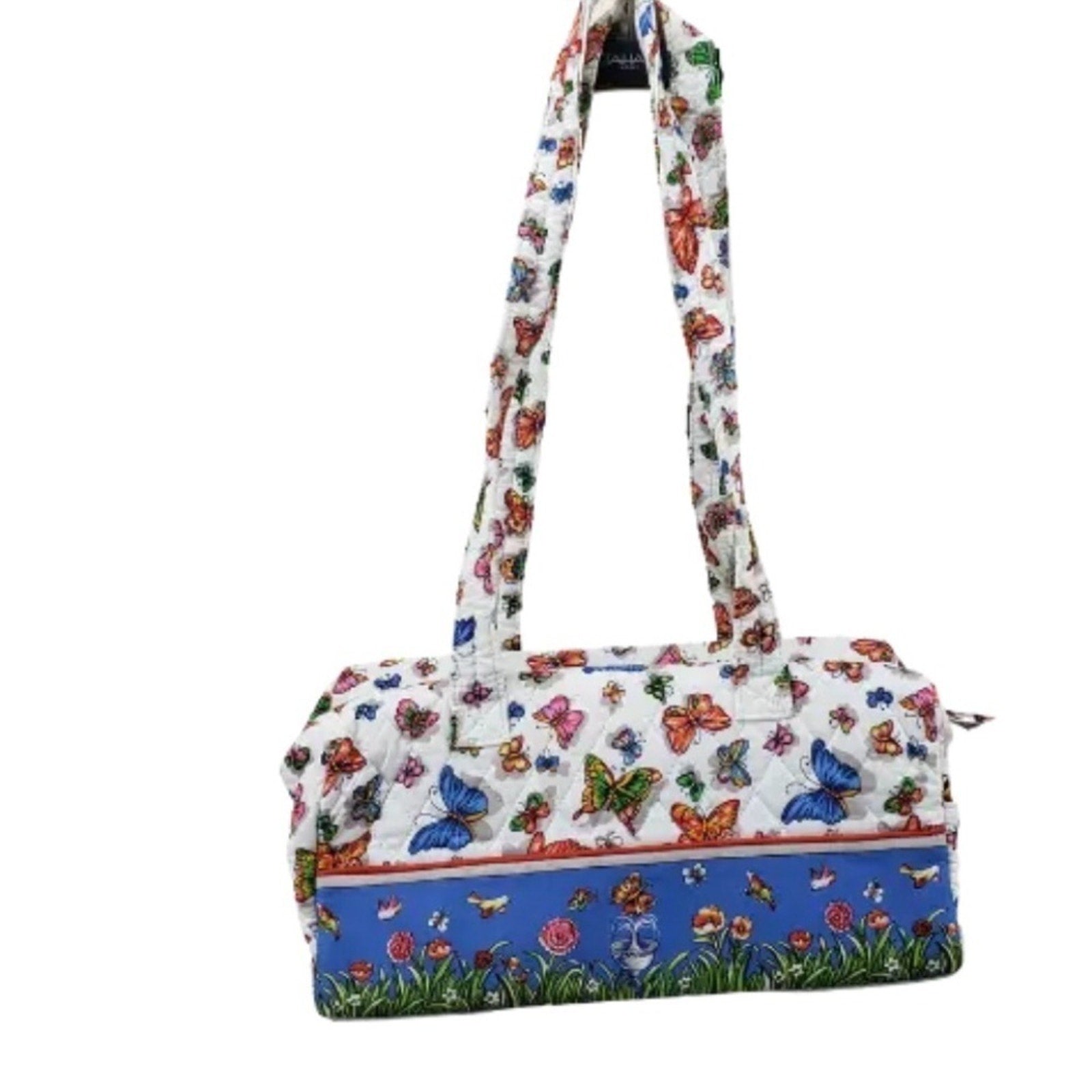 Floral Butterfly Print Women's Bag