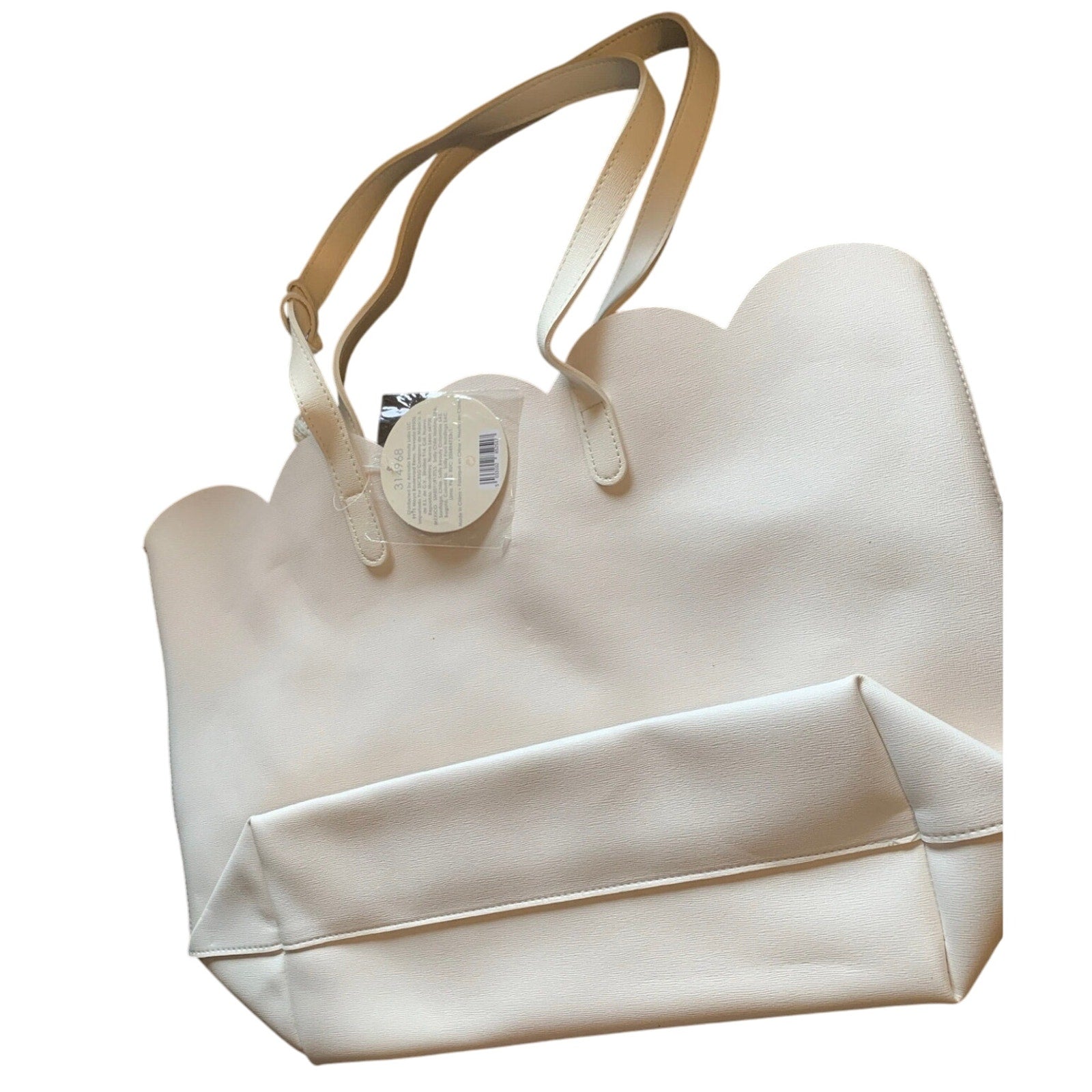 Arcadia Beauty Labs Spring Petal Tote Bag Purse Off White 314968 NWT