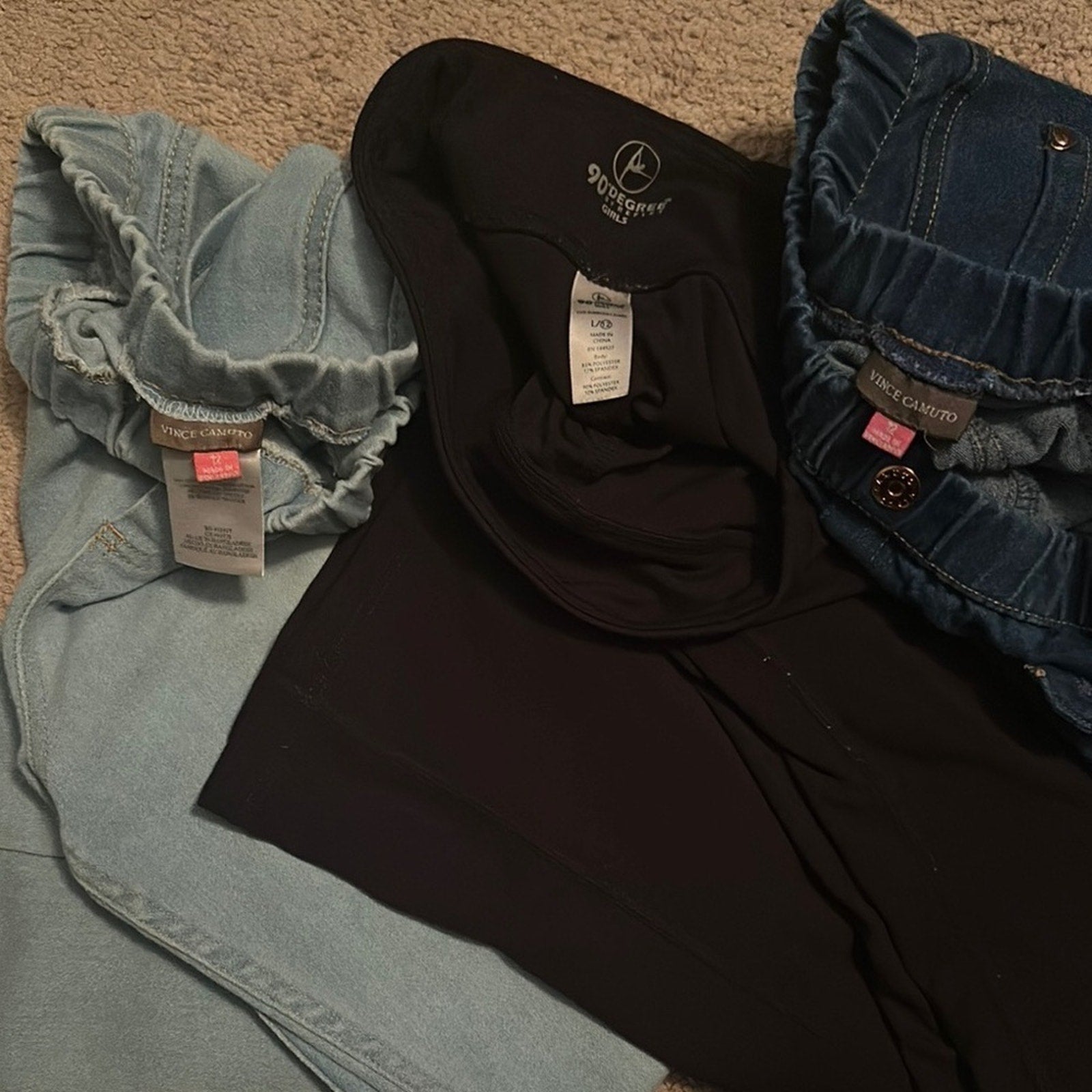 Lot of Kids' (girls) Blue and Black Bottoms