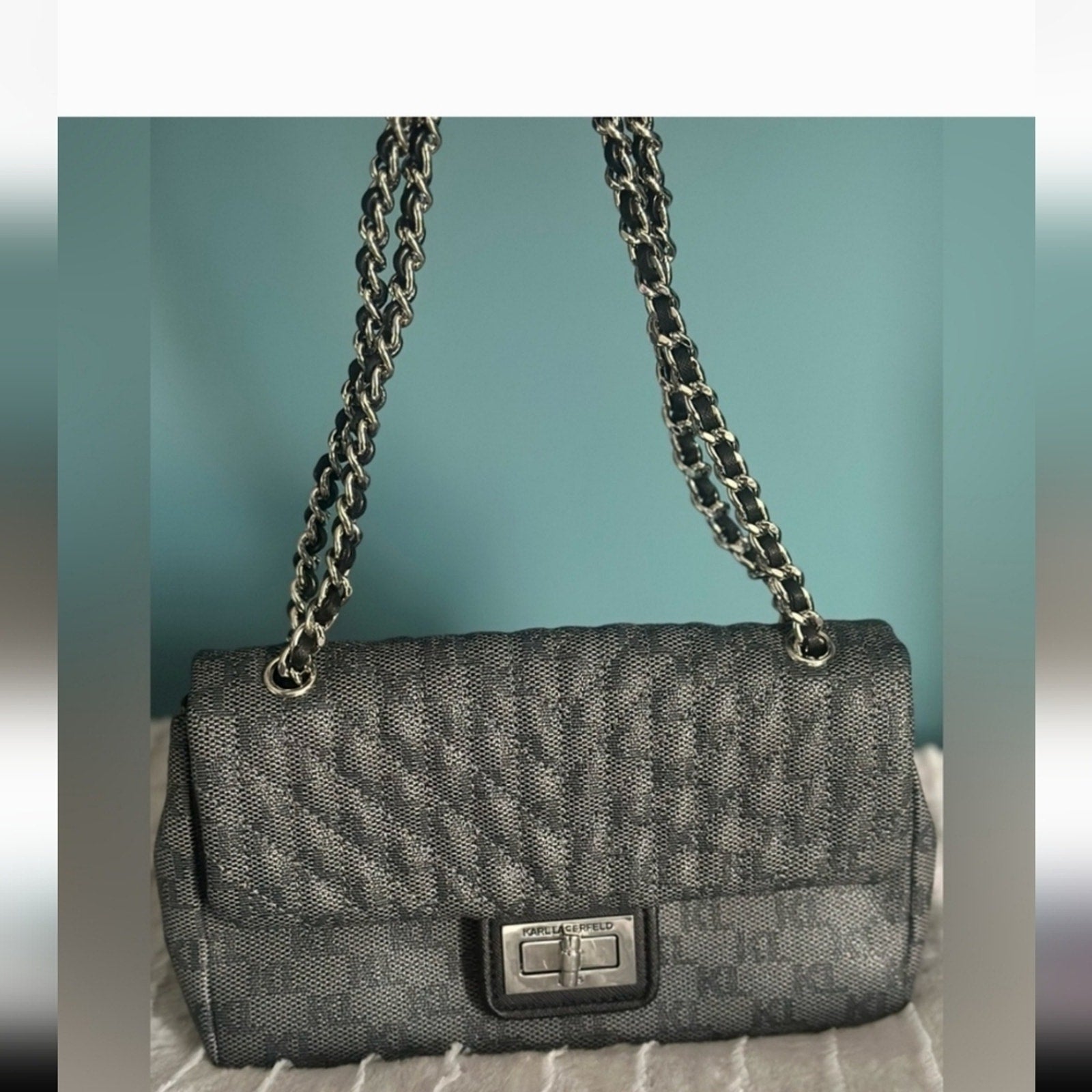Karl Lagerfeld Convertible MonogramCrossbody NWOT