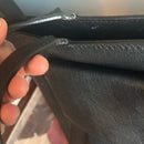 Kate Spade ♠️ Black Leather Front Flap Pocket Bow Tote