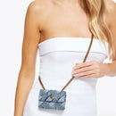 MICRO DENIM KENSINGTON BAG Kurt Geiger London NWOT