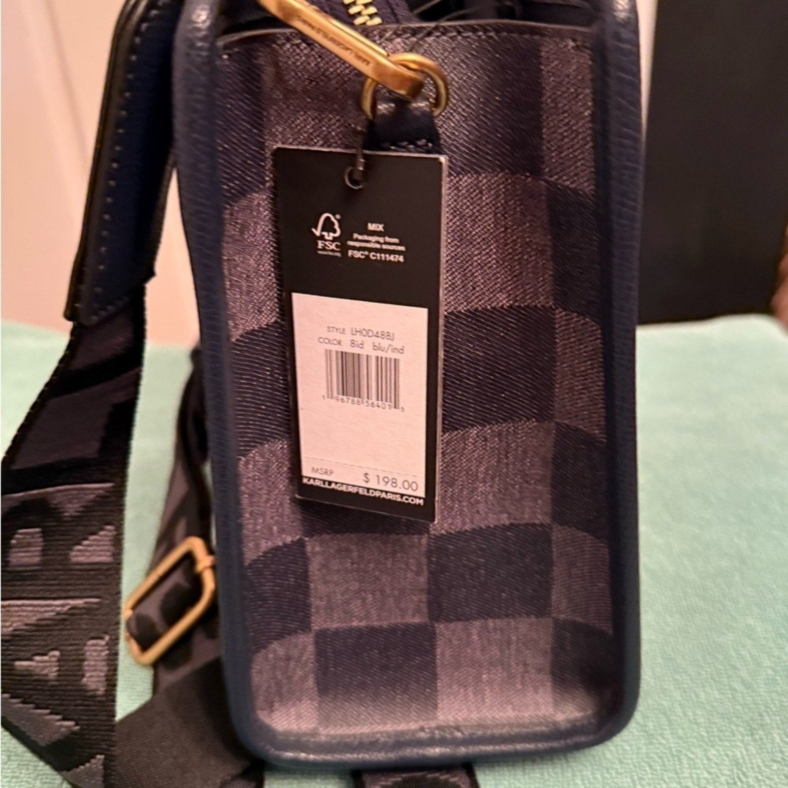 Karl Lagerfeld Checkered Handbag